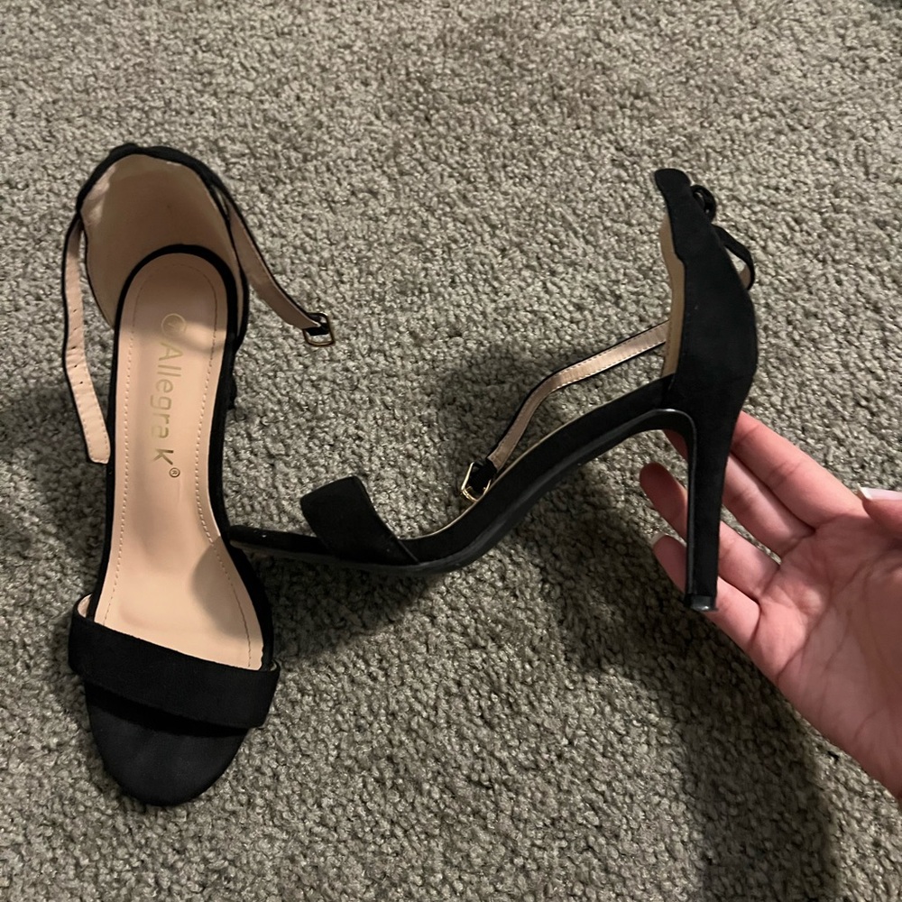 Strappy Black Heels